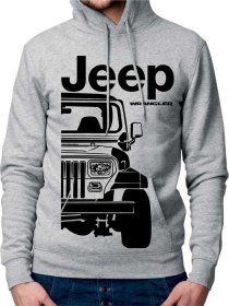 Jeep Wrangler 1 YJ Moški Pulover s Kapuco