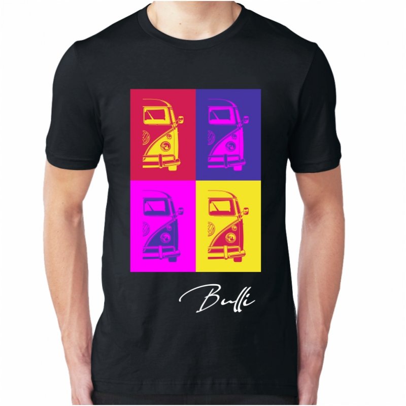 VW Type1 Bulli Pop Art Mannen T-shirt
