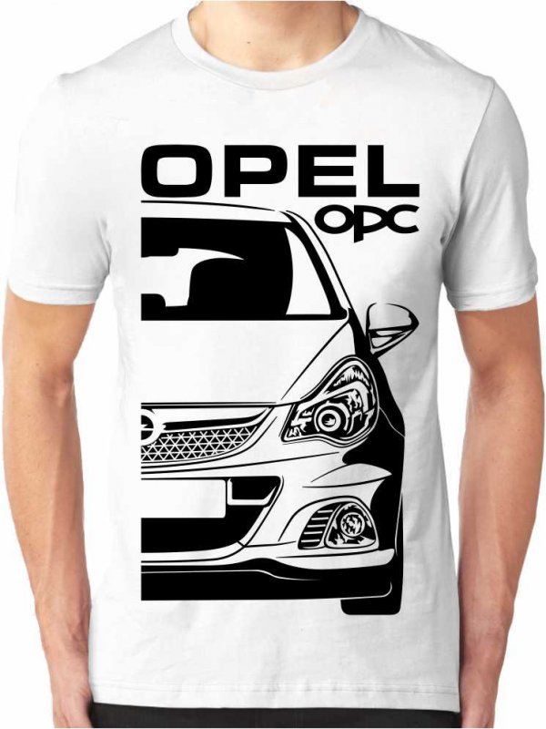 Opel Corsa D OPC Vyriški marškinėliai