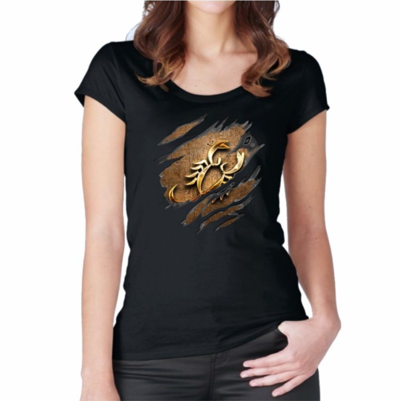 Scorpius Sing Γυναικείο T-shirt Ripped