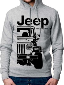 Jeep Wrangler 2 TJ Moški Pulover s Kapuco