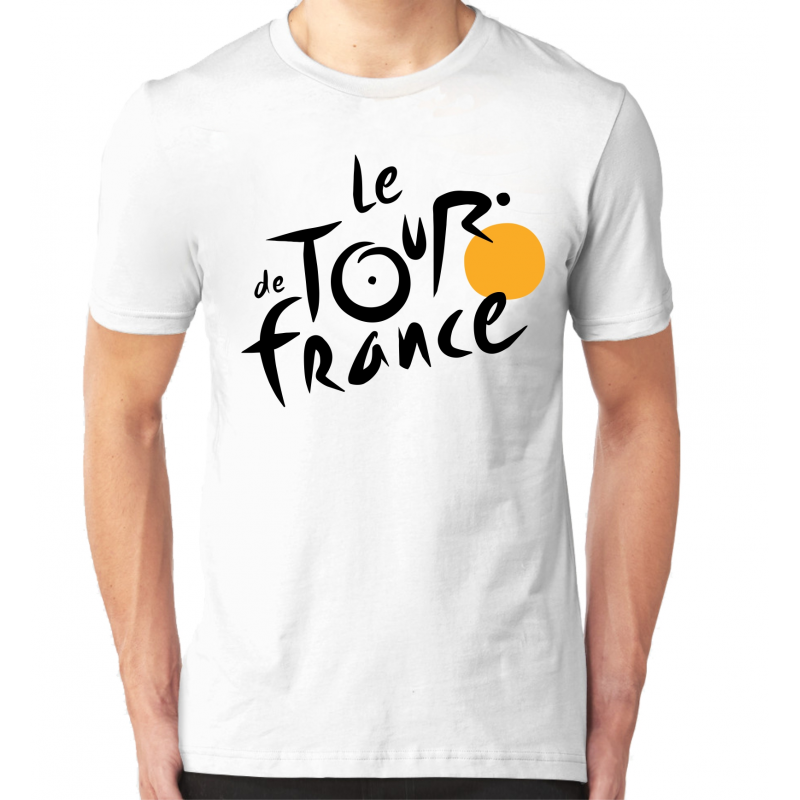 Tour De France Biele Koszulka męska