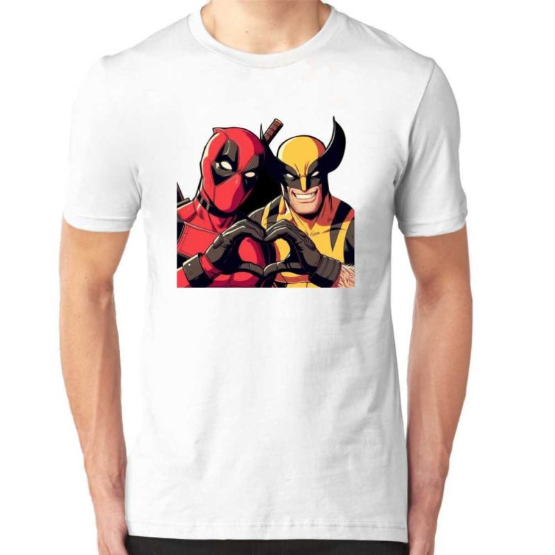 Deadpool & Wolverine Love Muška Majica