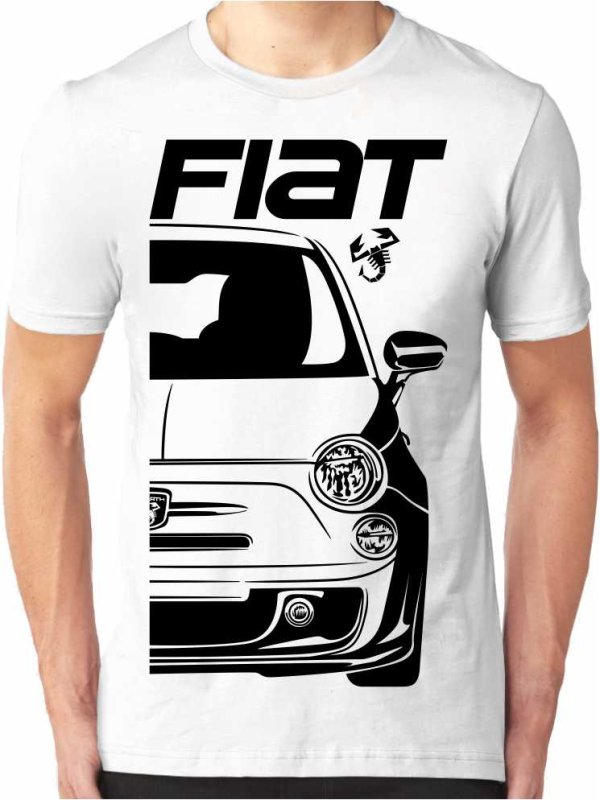Fiat 500 Abarth Pánske Tričko