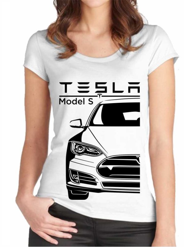 Tesla Model S Dámske Tričko