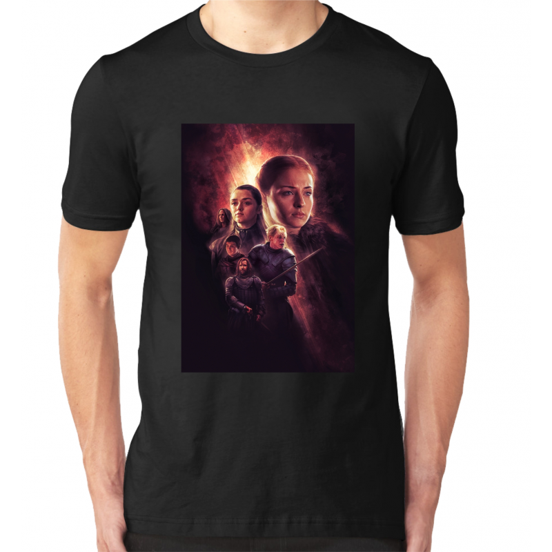 Sansa, Arya, Sandor, Brienne, Podrick, JaqenMęska koszulka