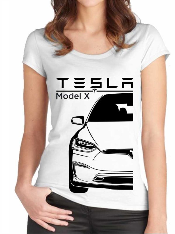 Maglietta Donna Tesla Model X Facelift
