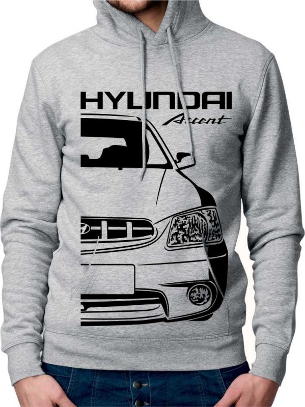 Hyundai Accent 2 Moški Pulover s Kapuco