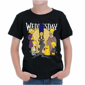Tricou Copii Wednesday Simpsons