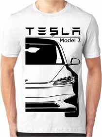 Koszulka Męska Tesla Model 3 Facelift