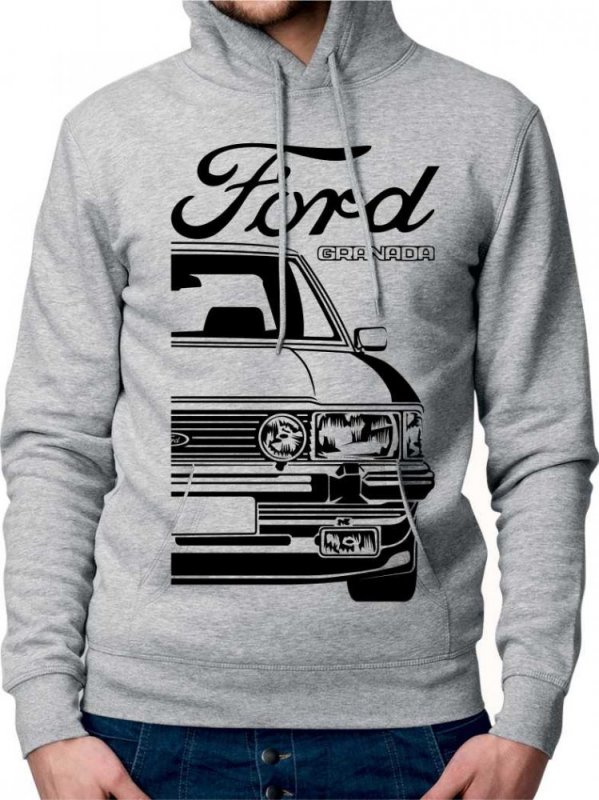 Ford Granada Mk2 Moški Pulover s Kapuco