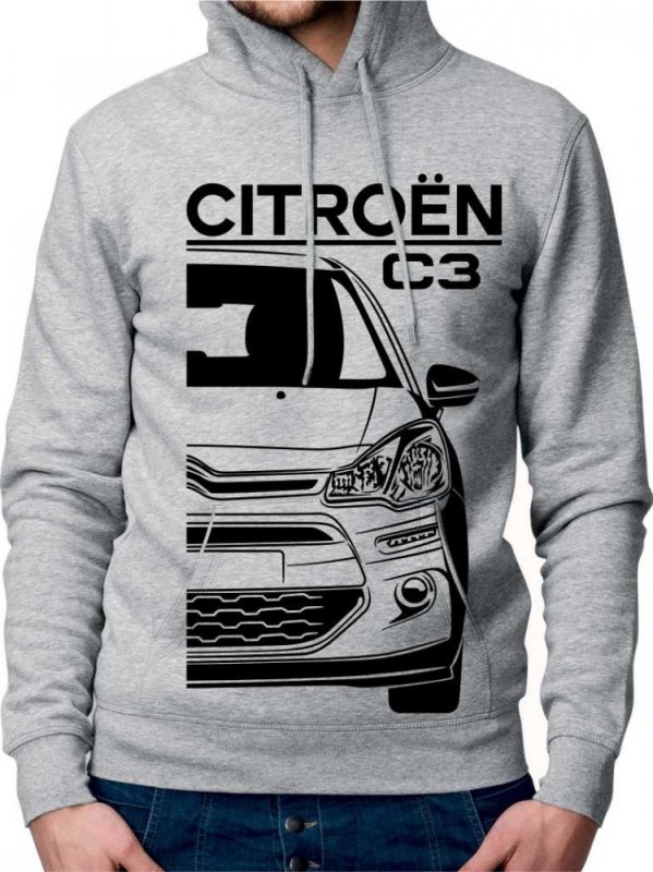 Citroën C3 2 Facelift Herren Sweatshirt