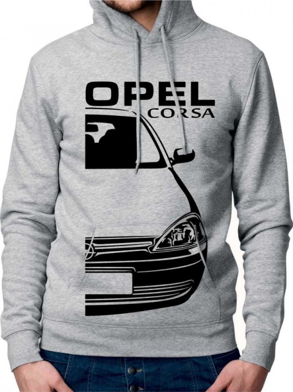 Opel Corsa C Moški Pulover s Kapuco