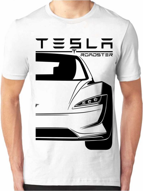 Tesla Roadster 2 Pistes Herren T-Shirt