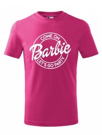 Pink Barbie Party Detské Tričko